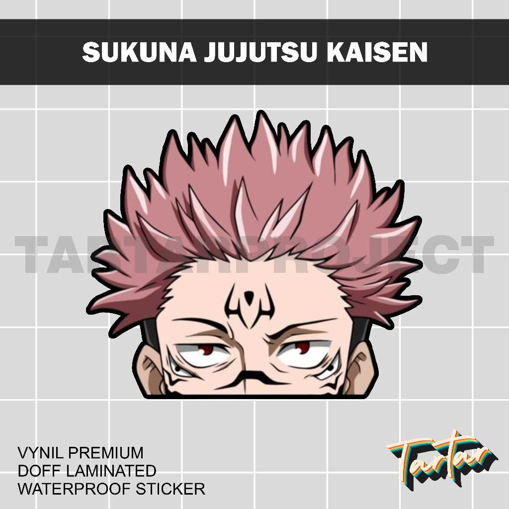 Sticker Stiker Vinyl - Peeker Anime Jujutsu Kaisen Sukuna