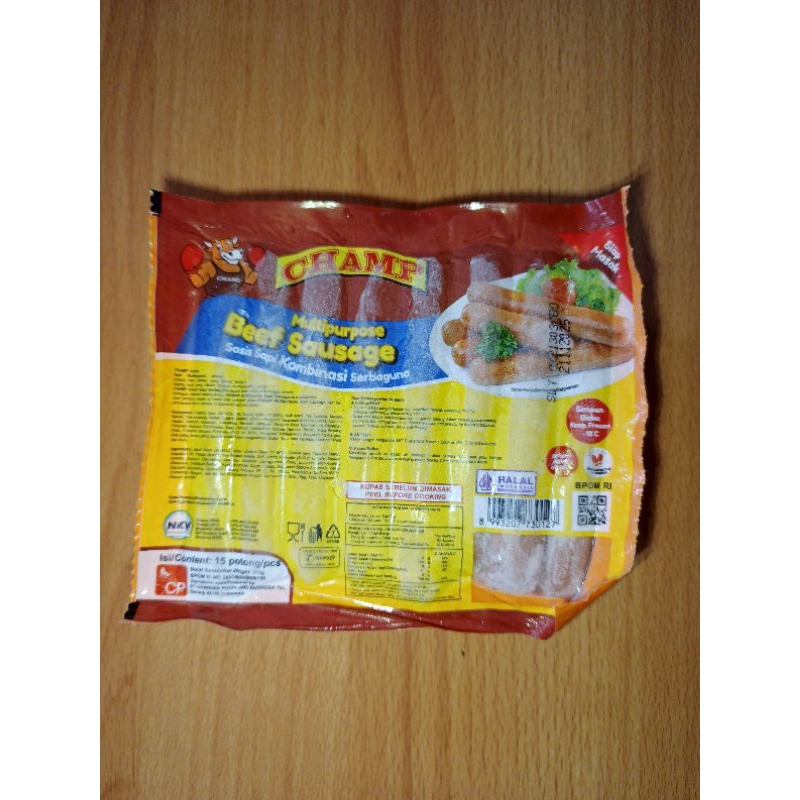 

Champ Sosis Sapi Isi 15pcs