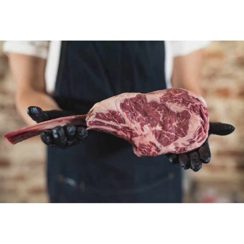 

[PRIME WAGYU] Daging Sapi Steak Tomahawk Black Angus USDA 1-1.3kg