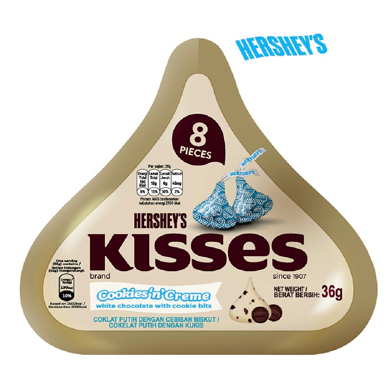 

Hershey’S Chocolate Kisses 36 gram isi 8 pcs