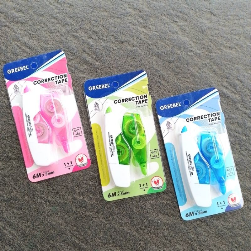 

TIPE-X Kertas Correction Tape Greebel GCT-602 6 Meter ( Pcs ) [ Original ]