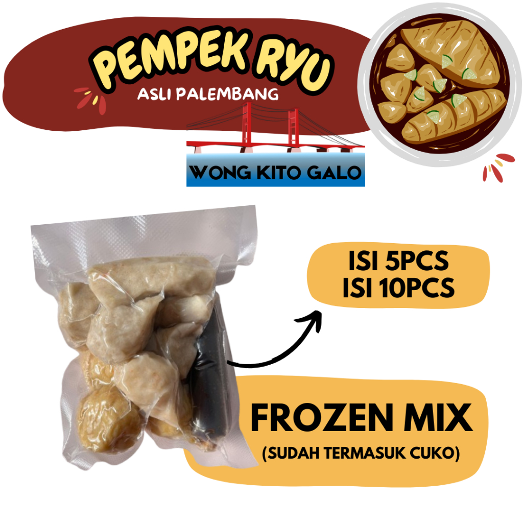 

Pempek Ikan Asli Palembang (5pcs)
