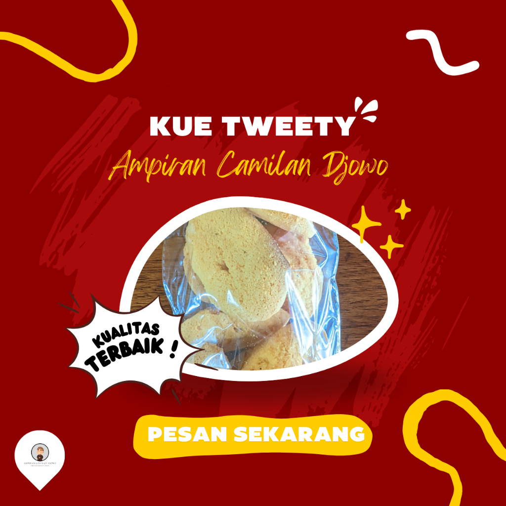

Bolu Kering Tweety Kue Jadul / Bolu Kering Jadoel Tweety 150 Gram - Ampiran Camilan Djowo