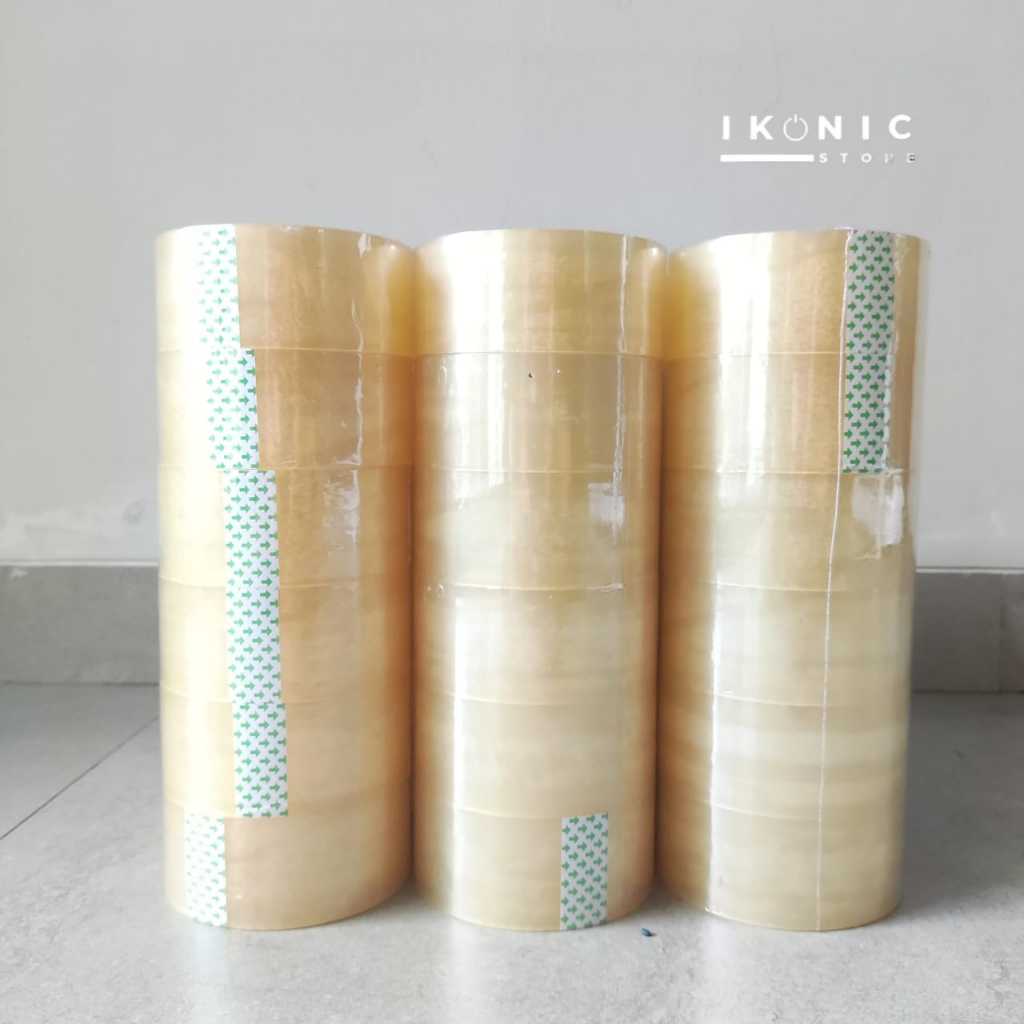 

Lakban Bening Premium 100 Yard Full Isolasi Selotion Transparan 45 mm x 100 yard