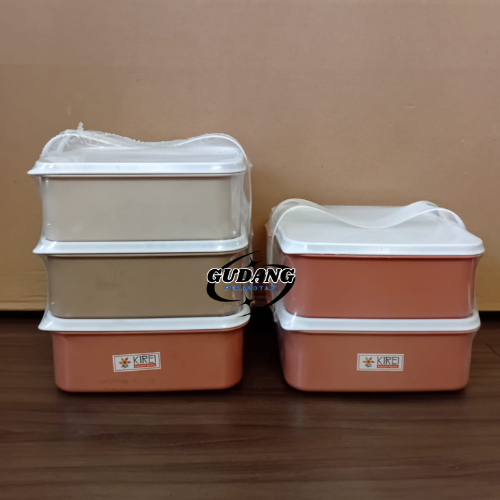 RANTANG KIREI SUSUN 3 / RANTANG SUSUN 2 LUNCH BOX /BEKAL NASI/KOTAK MAKAN