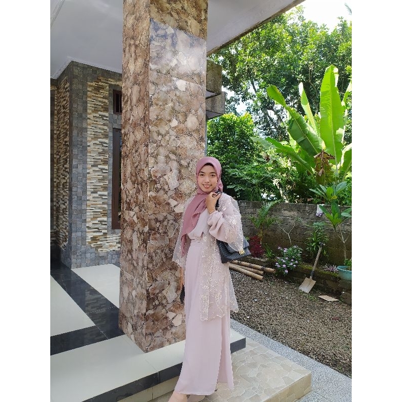 LUCIA BRUKAT TILLE DRESS