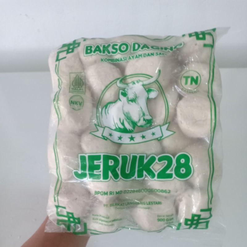 

Bakso TN Jeruk28 | mix sapi ayam | 900gr | isi 25