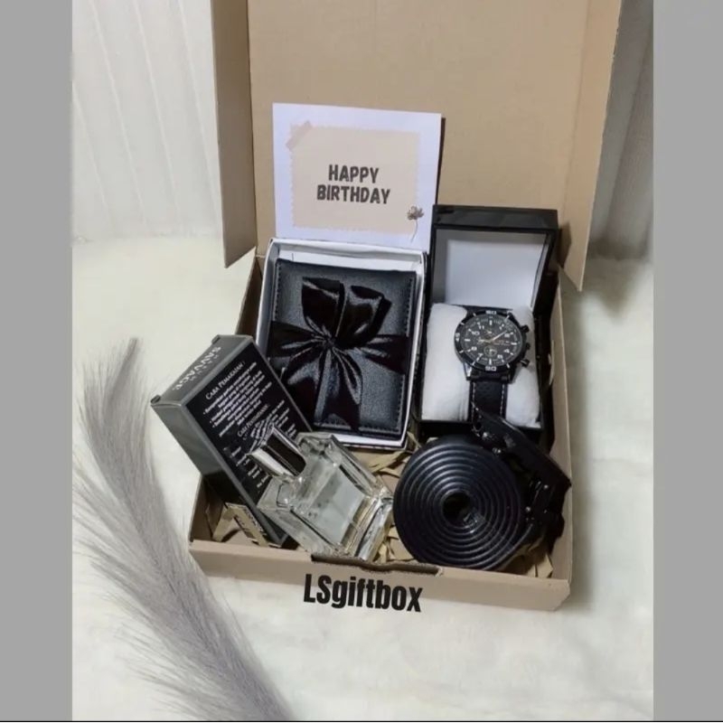 HAMPERS GIFTBOX KADO COWOK COWO MURAH SPESIAL ULANG TAHUN HAPPY BIRTHDAY ANNIVERSARY WISUDA PERNIKAH