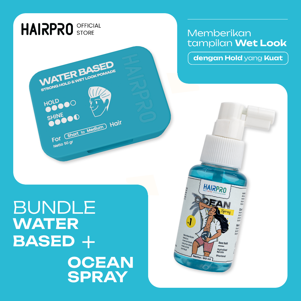 Hairnerds Professional - Ocean Spray / Sea Salt / 60 ml +  Waterbased