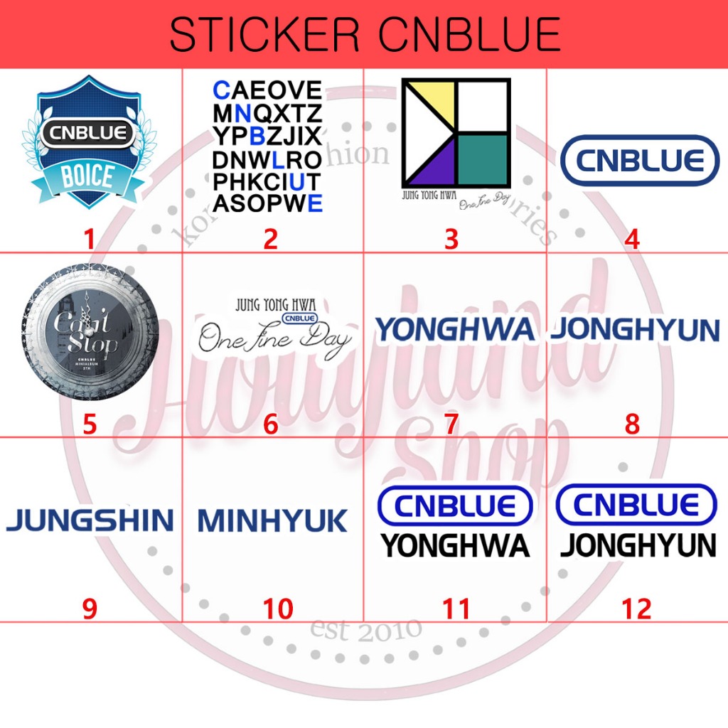 

Sticker CNBLUE Logo (5pcs Stiker) Unofficial