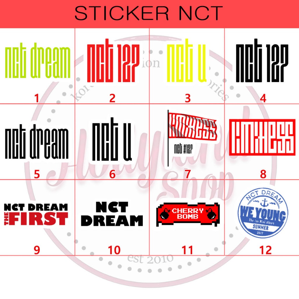

Sticker NCT U, NCT Dream, NCT 127, NCT WISH New Team part 1 (5pcs Sticker)