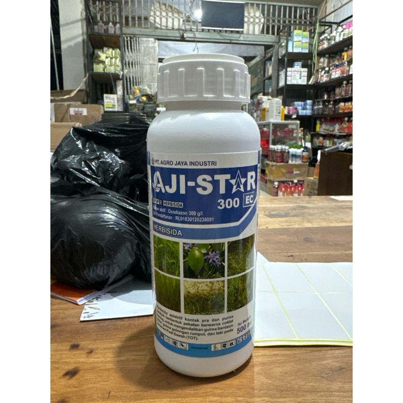Aji star 300ec Herbisida bahan aktif Oxadiazone 300g/l racun rumput di sawah padi