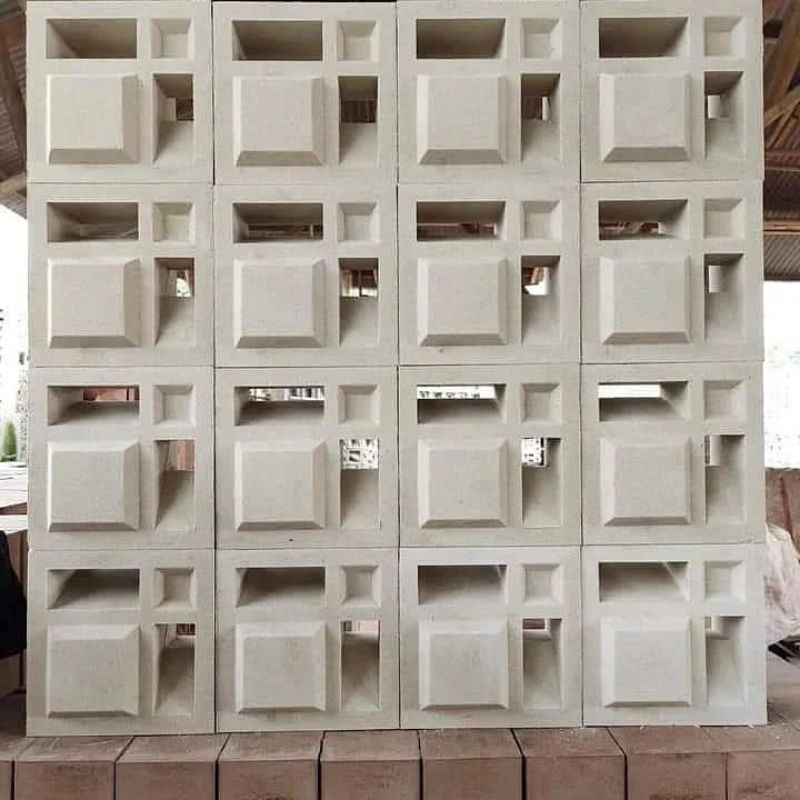 roster beton minimalis,roster anti tampias,roster lubang angin,ventilasi udara anti tampias,