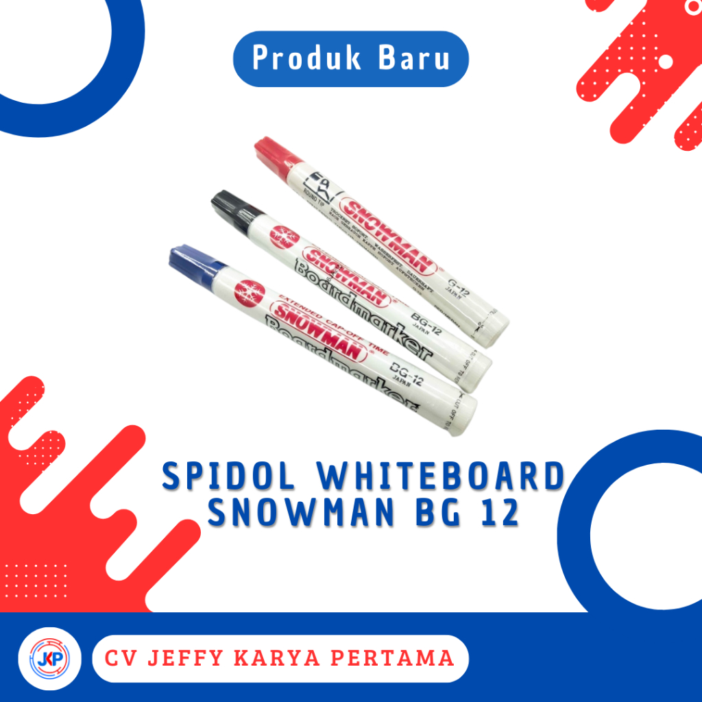 

Spidol Whiteboard Marker Snowman BG-12