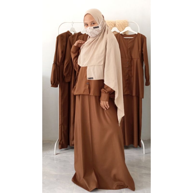 Gamis Khaki/PDH (8) | Rumah Aisha