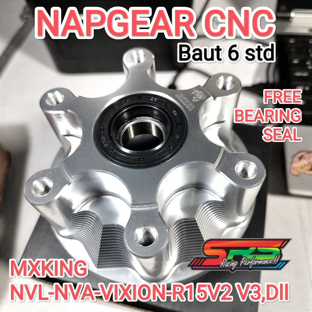 ATAKA NAPGEAR NAP GIR DUDUKAN GEAR CNC MXKING VIXION R15 DLL