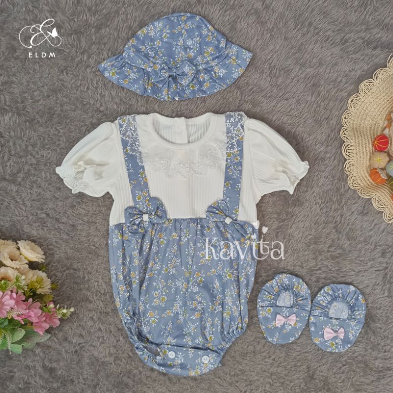jumper set topi sepatu/jumper anak perempuan/baju bayi perempuan