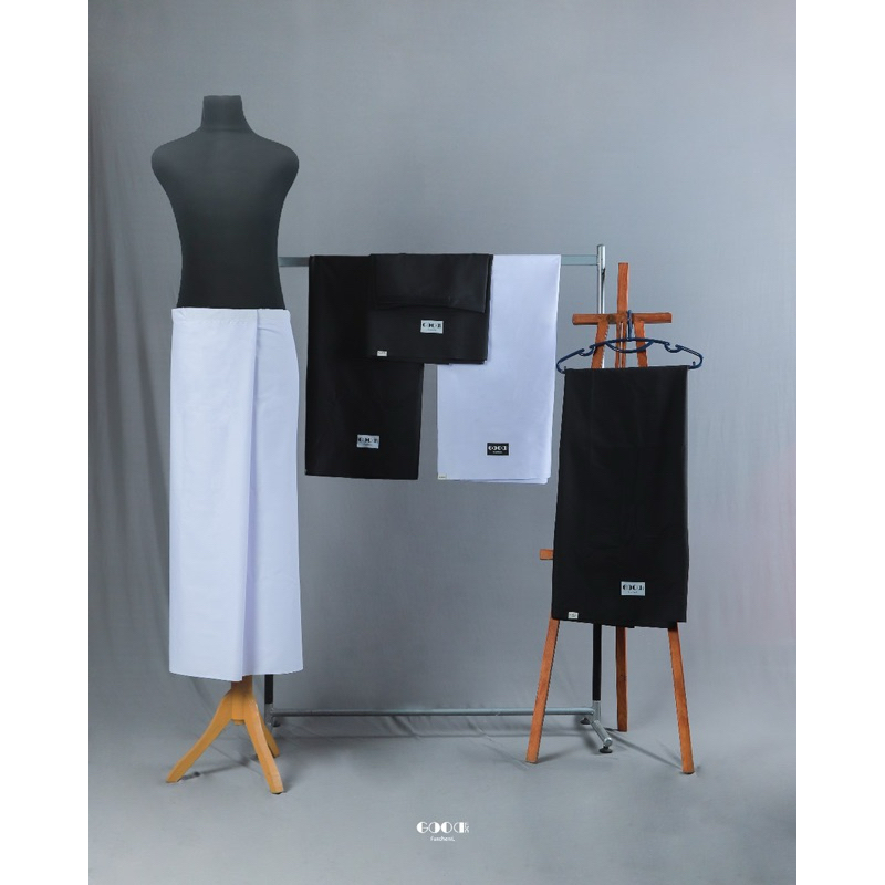 sarung polos premium hitam putih sarung katun sarung dewasa sarung toyobo sarung simple