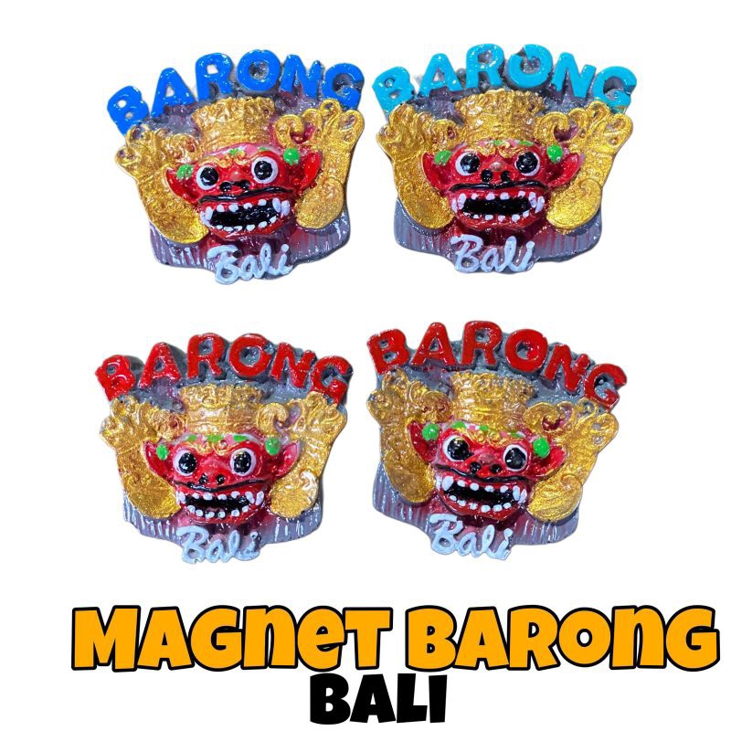 Magnet Barong Bali - Magnet Barong - Magnet Resin - Souvernir Bali - Magnet Tempelan Kulkas - Fridge