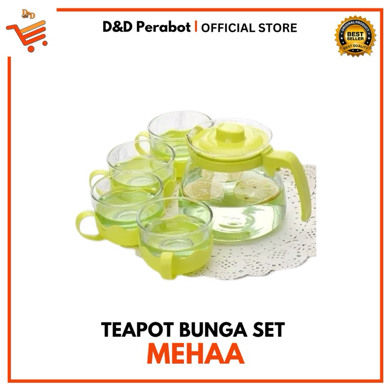 Teapot Set / Teapot Mehaa / Teko teh / Teapot bunga