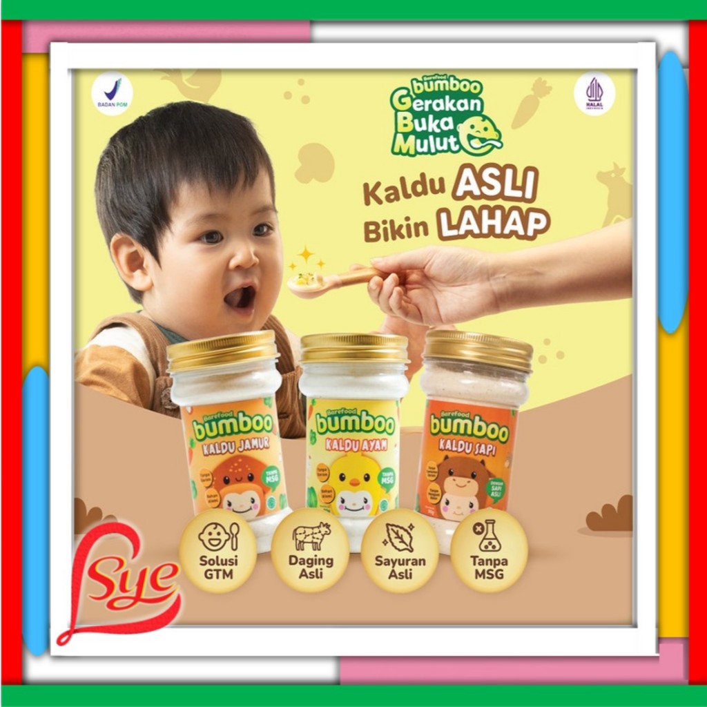 

Bumboo Kaldu Mpasi Anak - Ayam - Sapi - Jamur - No MSG - Tanpa Gula & Garam - Bahan Alami - Sye