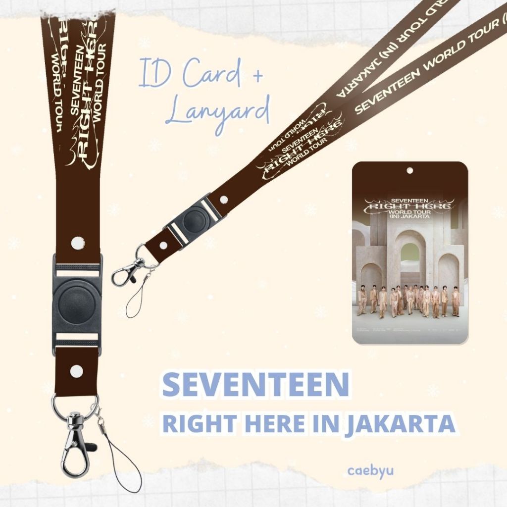 

READY STOCK ID Card + Lanyard SEVENTEEN Right Here in Jakarta Kpop svt Konser JKT Indonesia INA carat K-Pop Tali Gantungan HP PC ID Card Cahol Card Holder