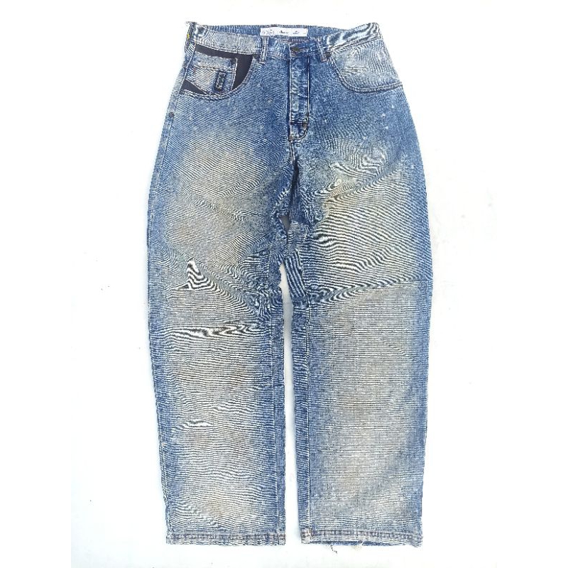 Vtg Pele Pele Denim Faded Splash Mix Leather X Carhartt Levis APC Full Count Uniqlo