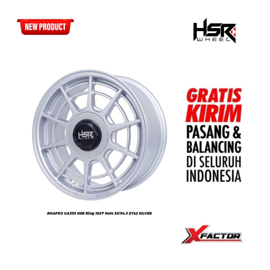 VELG ARENA R16 VELG HSR RING 16 HSR BOAFEO R16X7 H 5X114,3 ET 42