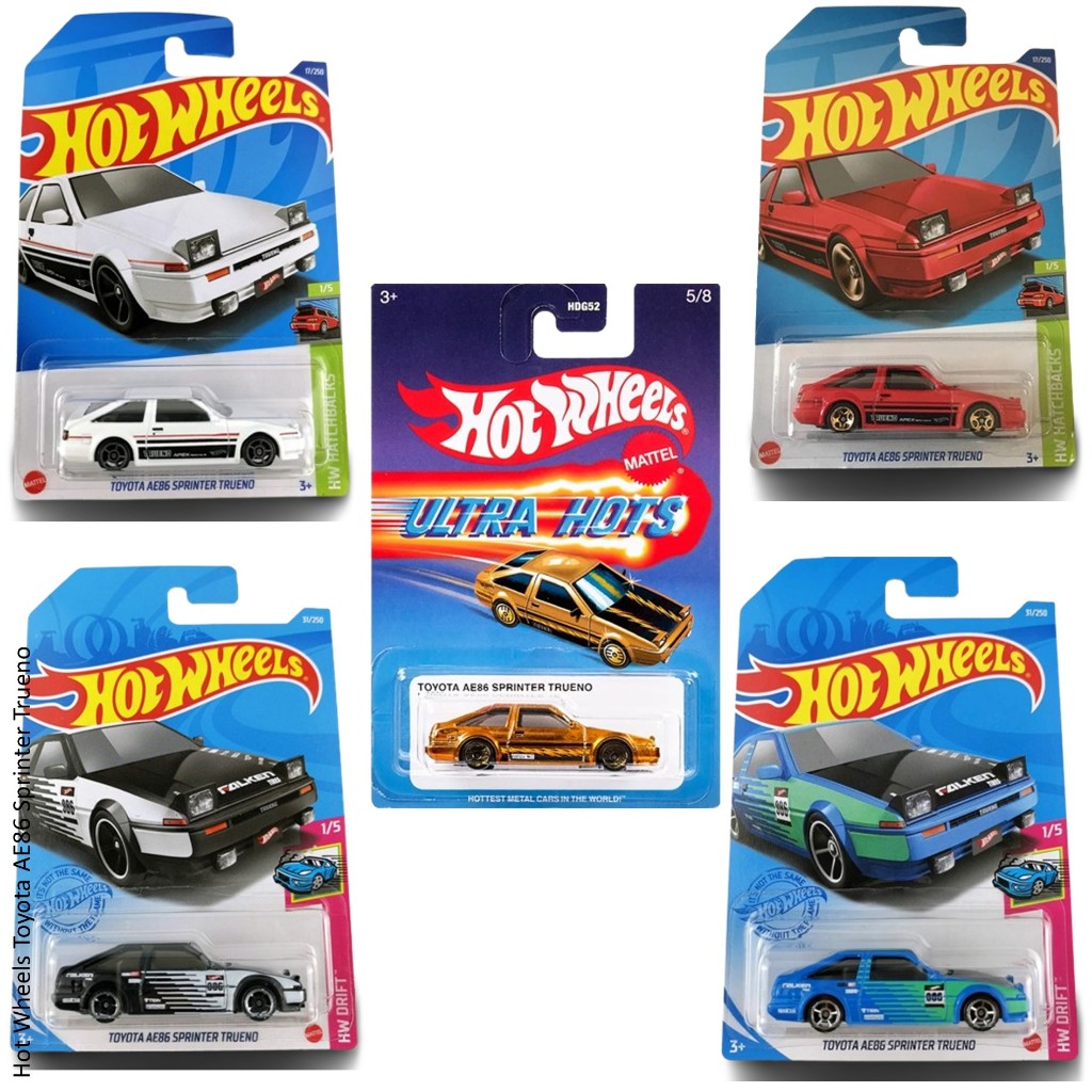 HOT WHEELS TOYOTA AE86 SPRINTER TRUENO