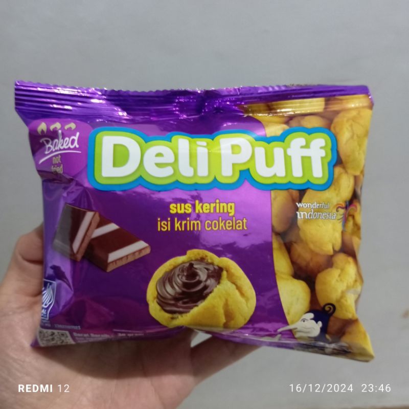 

Deli puff sus kering isi krim coklat