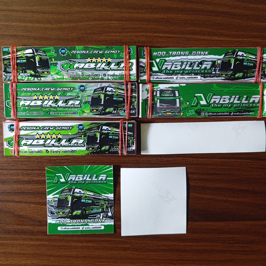 

Stiker Bis Artis Nabilla QQ TRANS Isi 1 pcs