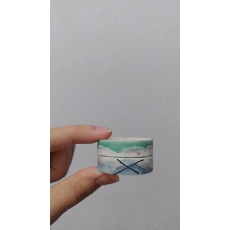 

[READY STOCK] PAPER TAPE AWAN HIJAU TAPE JOURNAL SELOTIP KERTAS BUKU JURNAL