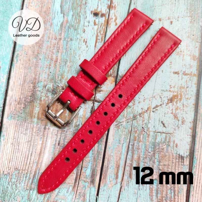 Tali jam tangan kulit asli 12mm / strap jam tangan vidileather