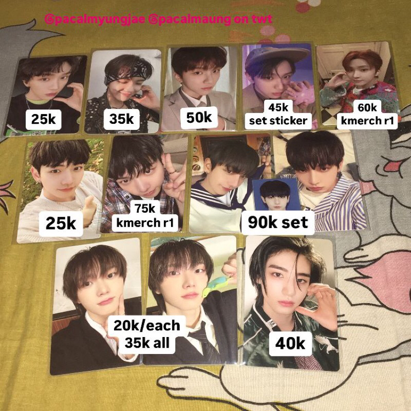 [OFFICIAL] BOYNEXTDOOR PHOTOCARD LEEHAN WOONHAK MYUNGJAE MYUNG JAEHYUN SUNGHO