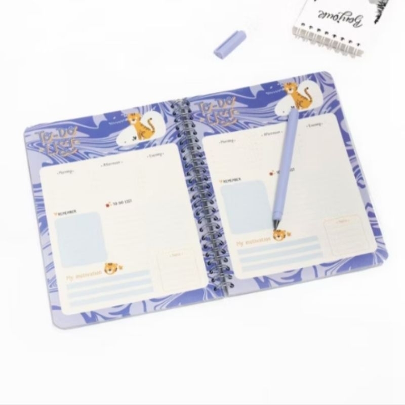 

[READY STOCK] NOTEBOOK SPIRAL TO DO LIST TIGER A5 BOOK PAPER 90GSM