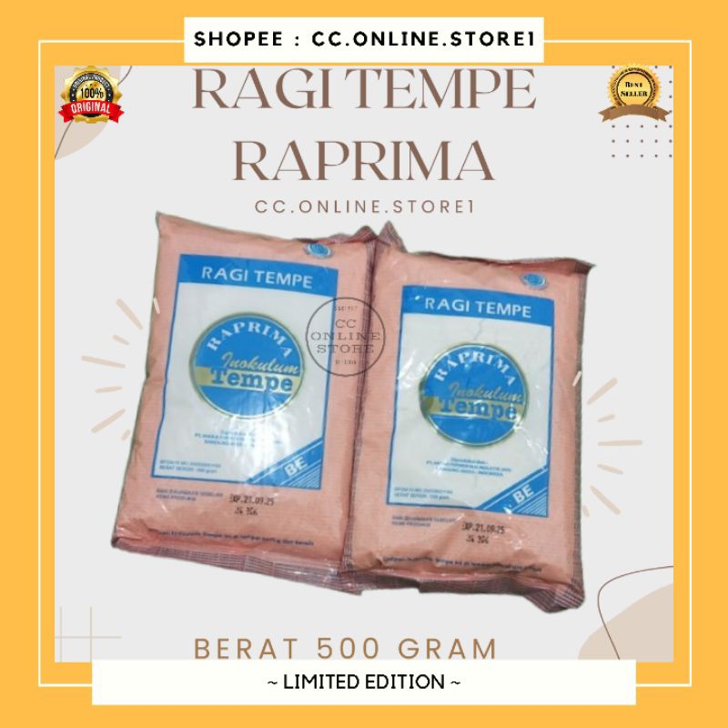 

[CCOS1] 500 Gram Ragi Tempe Raprima Expired 21-09-25 / Ragi Tempe Raprima / Ragi Raprima / Ragi Tempe Berkualitas / Raprima Kediri