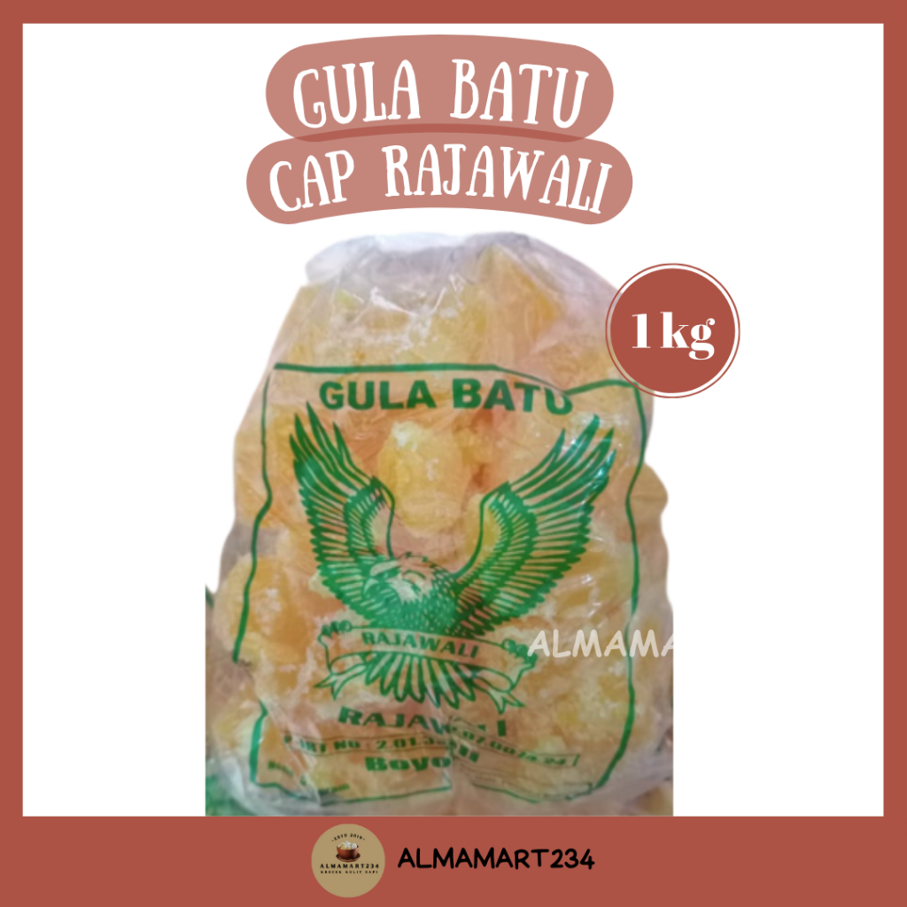 GULA BATU cap RAJAWALI Asli Boyolali Berat 500gram