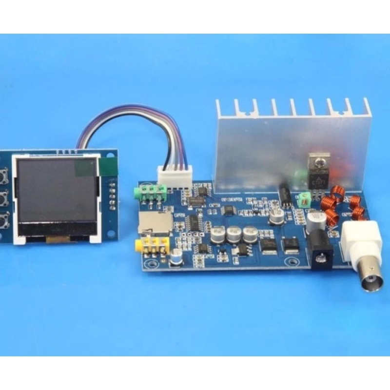 Modul Transmitter FM Stereo 5 - 7 Watt PLL LCD 76 - 108 Mhz + MP3 Player
