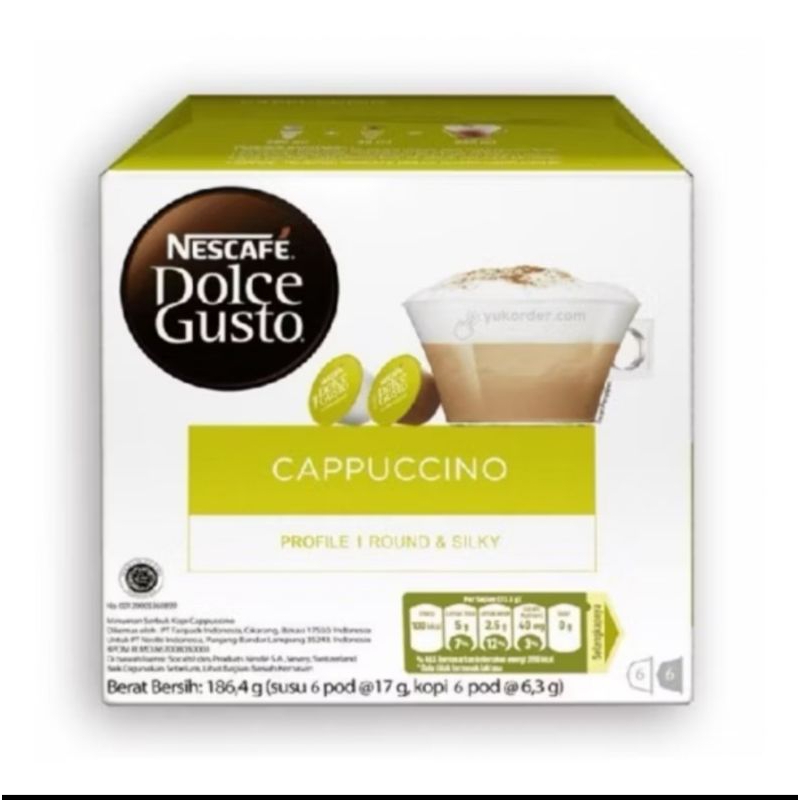 

nescafe dolce gusto cappucino kopi kapsul rasa cappucino