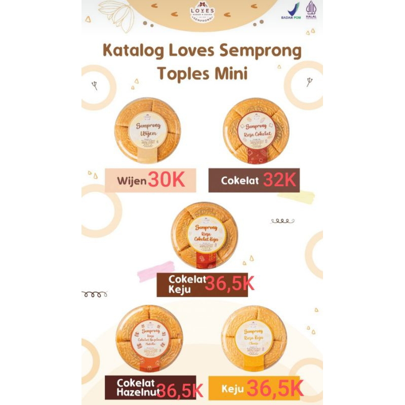 

Loves Semprong Toples MINI Makanan Ringan Cemilan Enak Dengan 5 Varian Rasa