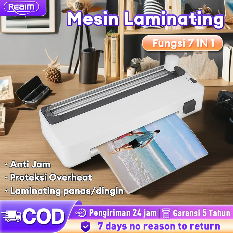

REAIM Mesin Laminating 7 IN 1 Laminator Bisa Laminating Panas dan Laminasi Dingin KTP/Foto/Dokumen