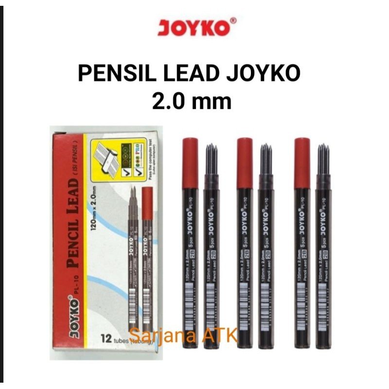 

Pencil Lead Isi Pensil Mekanik Joyko PL-10 2B 2.0 mm