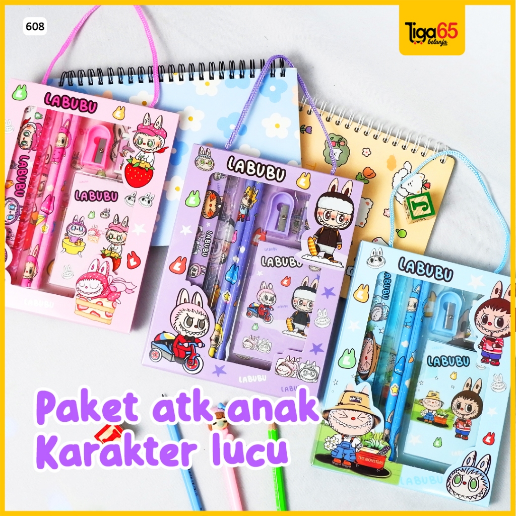 

YDS 365 Pensil Set Labubu | Alat Tulis Sekolah | Souvenir Ulang Tahun Anak | Stationery Set | 608