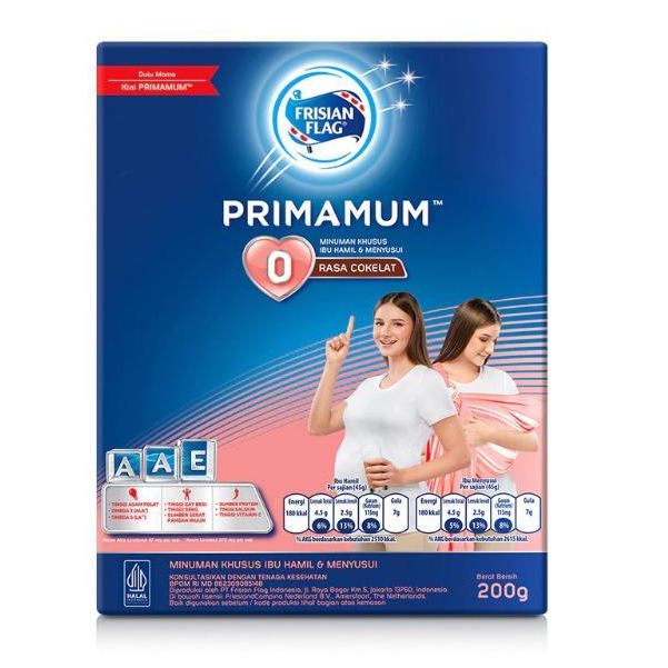 Frisian Flag Primamum Susu Ibu Hamil & Menyusui Cokelat 200 g