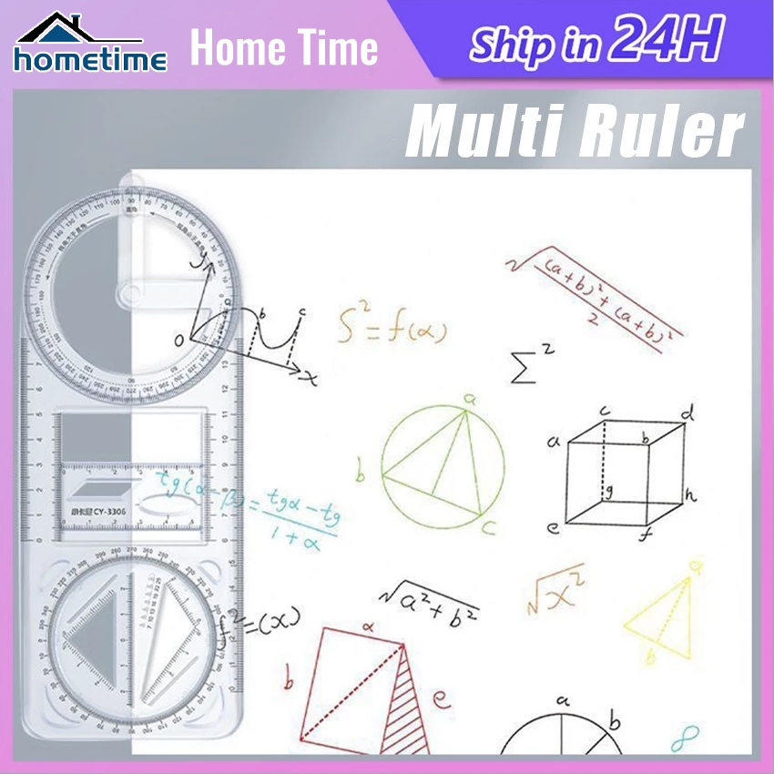 

Penggaris Multifungsi Geometri Penggaris Busur Derajat Multifungsi Ruler Hadiah Kreatif Alat Perlengkapan Belajar Alat Ukur