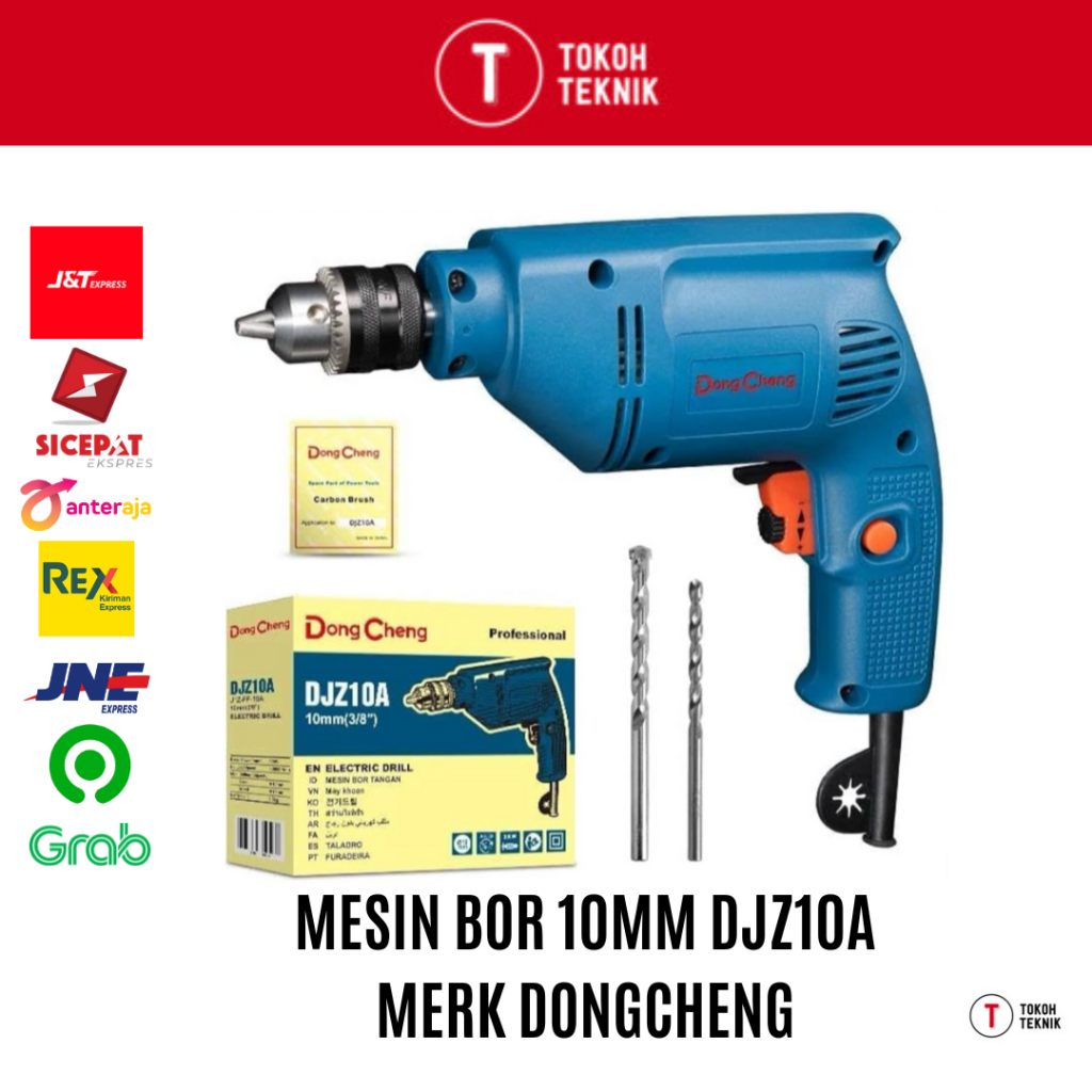 DONGCHENG DJZ10A DJZ10 Electric Drill Mesin Bor 10mm