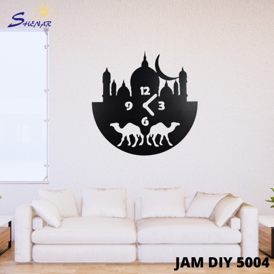 Jam Dinding Tempel /Jam Diy Giant Model Teko Kopi Unik Karakter Analog Minimalis Diameter 18-20 cm J