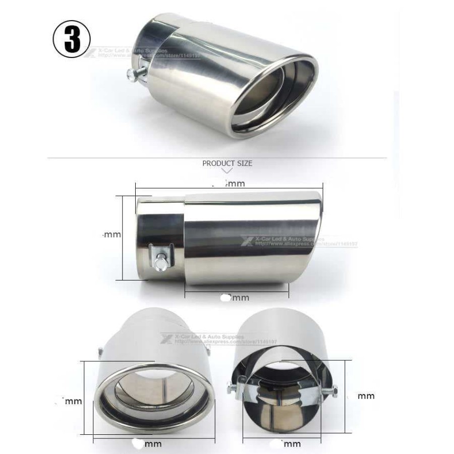 Muffler Ujung Kenalpot Stanlise Mobil XPANDER CROSS