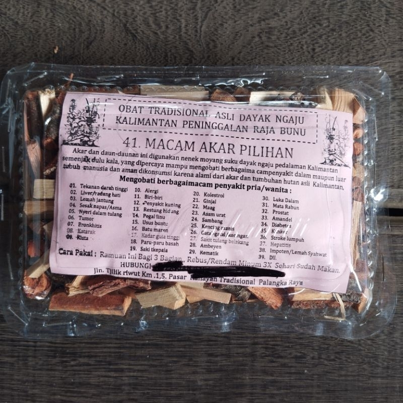 OBAT TRADISIONAL ASLI DAYAK NGAJU KALIMANTAN 41 MACAM AKAR PILIHAN MENGOBATI BERBAGAI MACAM PENYAKIT