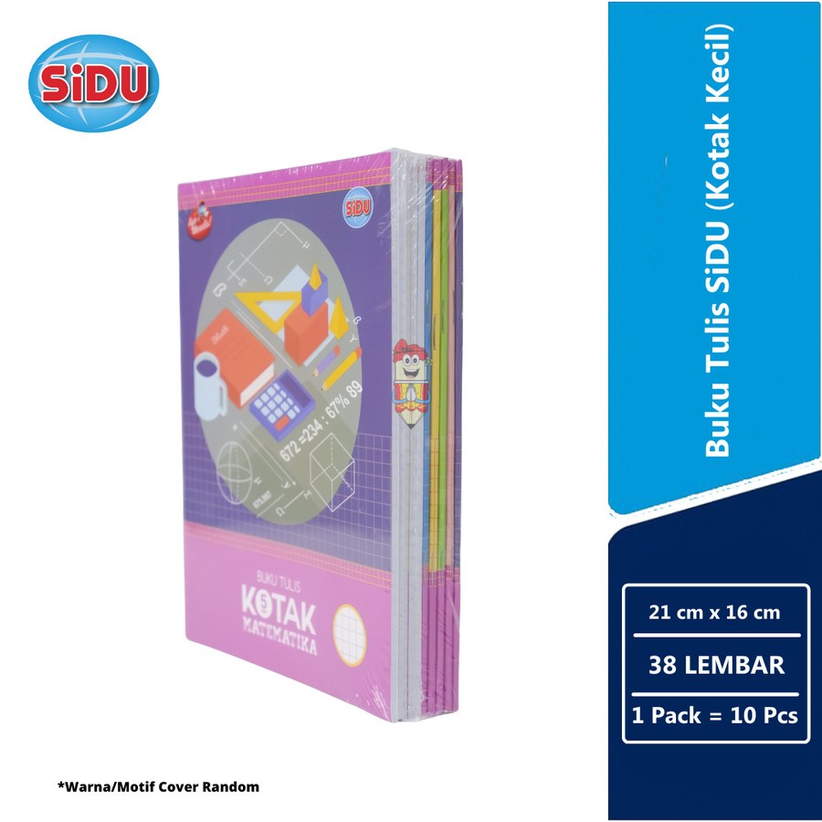 

HJK Buku Tulis Stm Kotak 5mm Matematika Sidu Sinar Dunia 38 Lembar